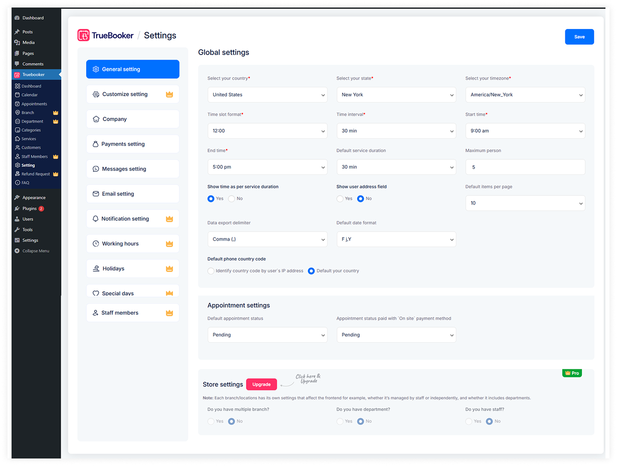 TrueBooker – Appointment Booking and Scheduler System