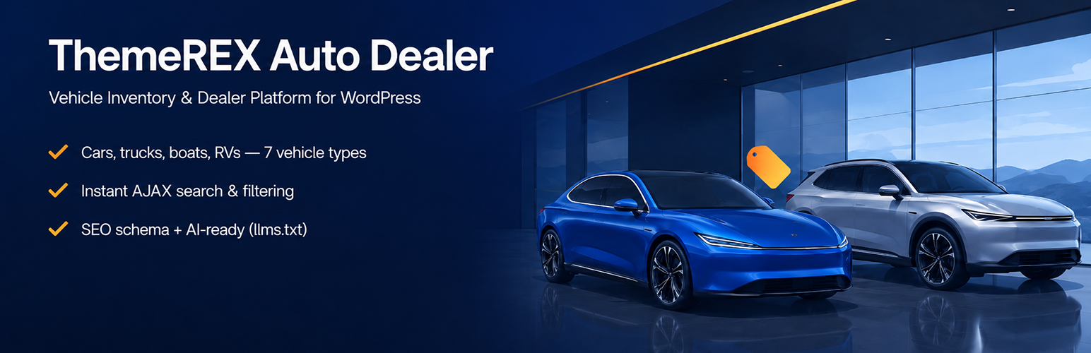 WordPress 外掛 ThemeREX Auto Dealer 的封面圖片
