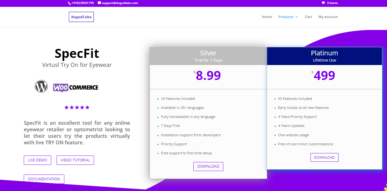 Frontend Page: Plans Available