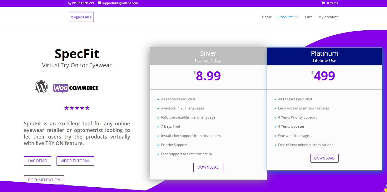 SpecFit-Virtual Try On Woocommerce