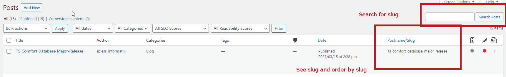 TS Search Slug - Screenshot 1