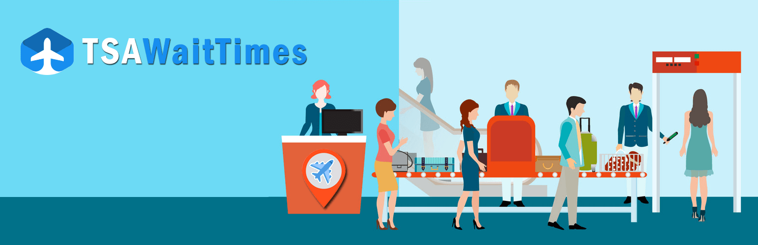 WordPress 外掛 TSA Wait Times 的封面圖片。