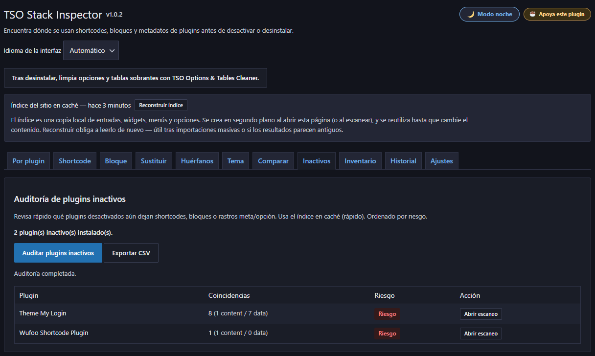 Risk verdict banner — a clear safe / review / risk summary shown after a scan.