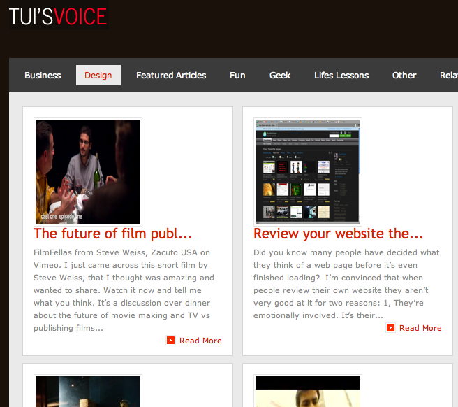 Sample of a theme without an intro.