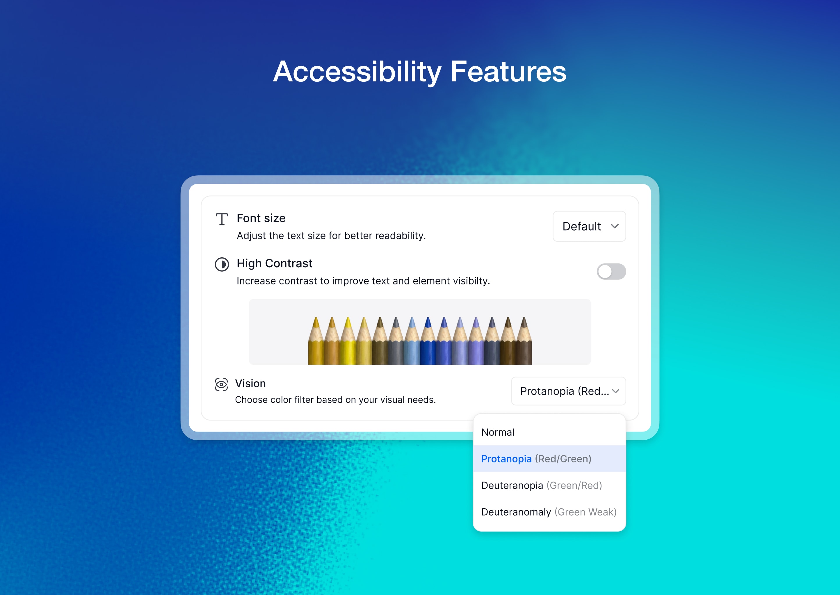 Accessibility: Improve learning experience with built-in accessibility enhancements for all learners.