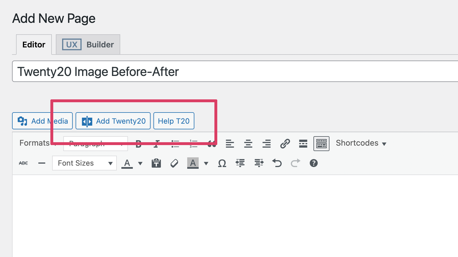 Add a Twenty20 before-after image.