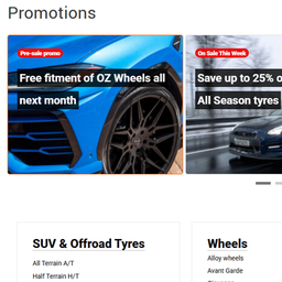 TyresAddict – Promotion for Woo Icon