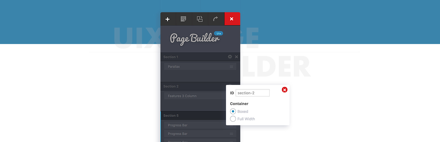 WordPress 外掛 Uix Page Builder 的封面圖片。