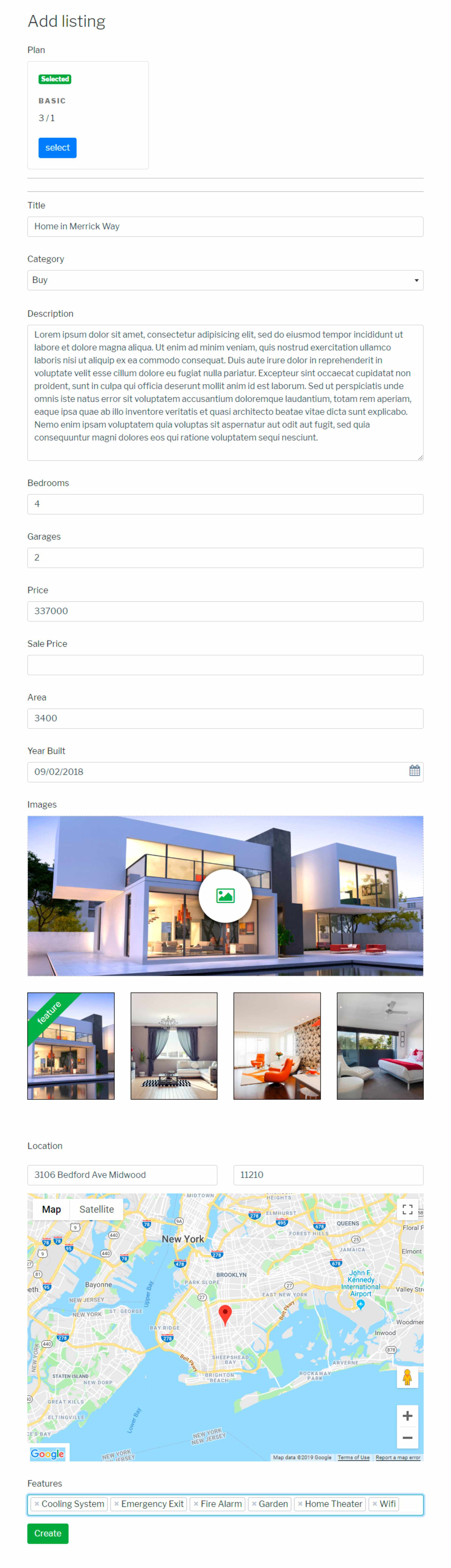 Directory Listings WordPress plugin – uListing