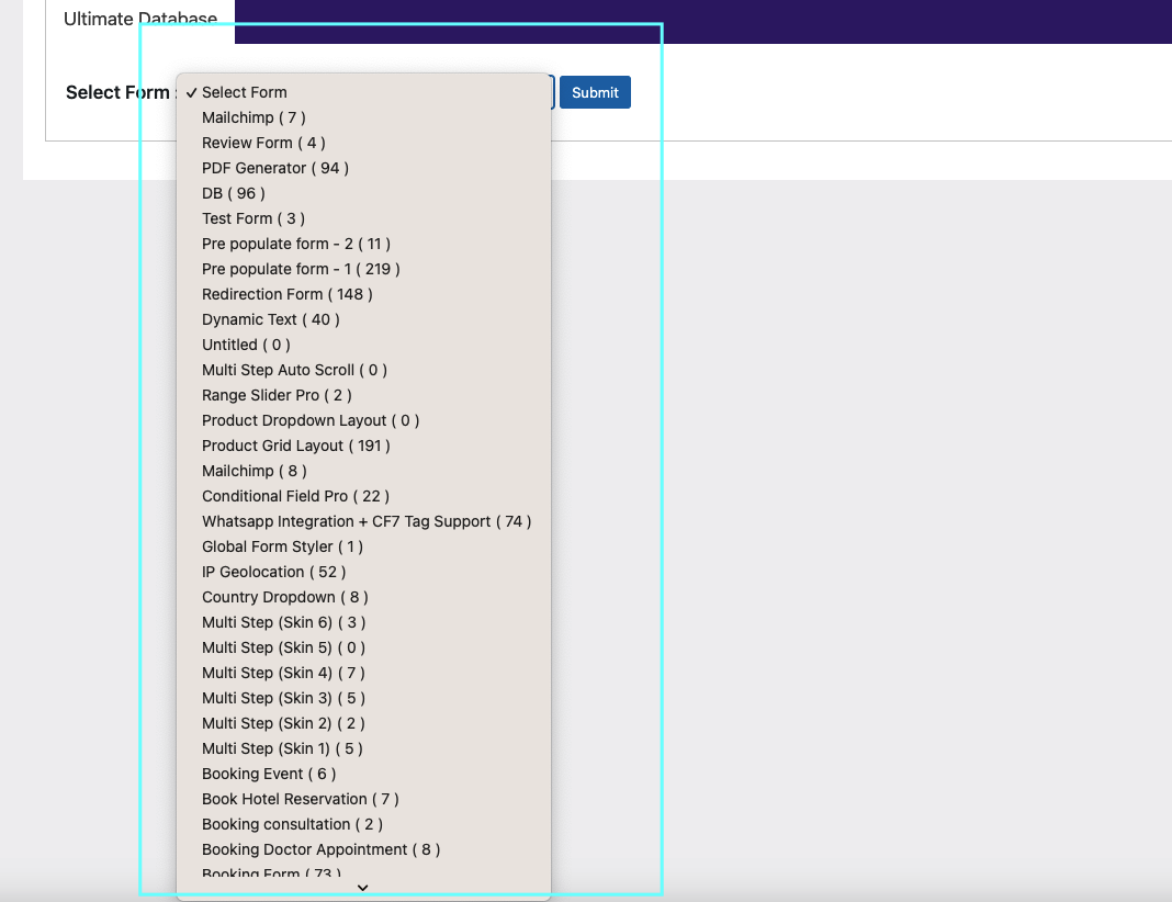 Save to Database for Multiple Forms