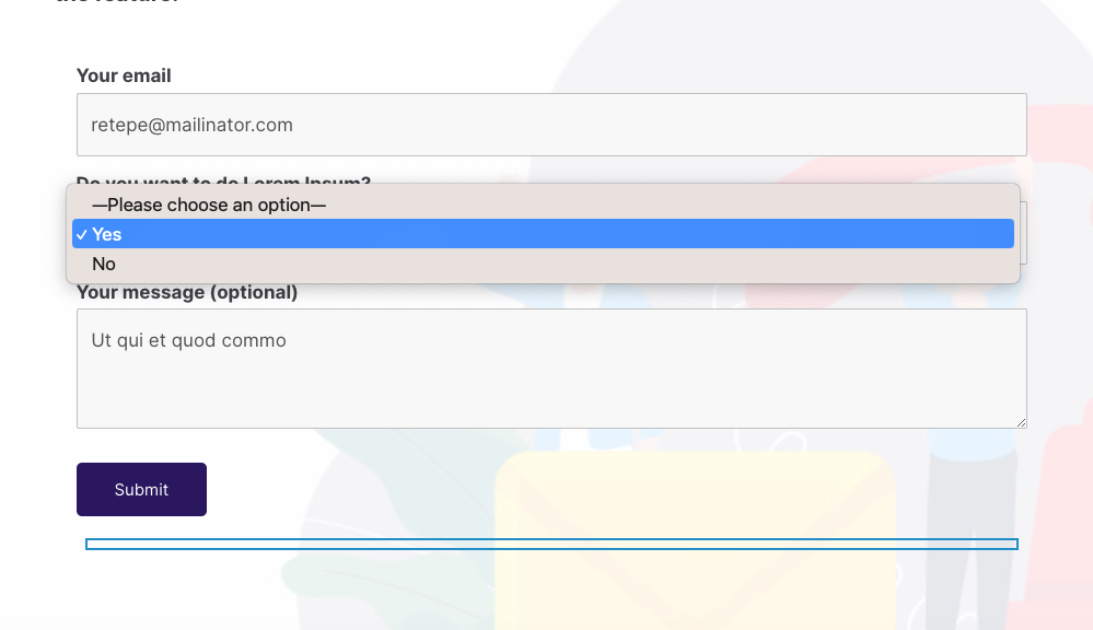 Conditional Redirect (Form Example)