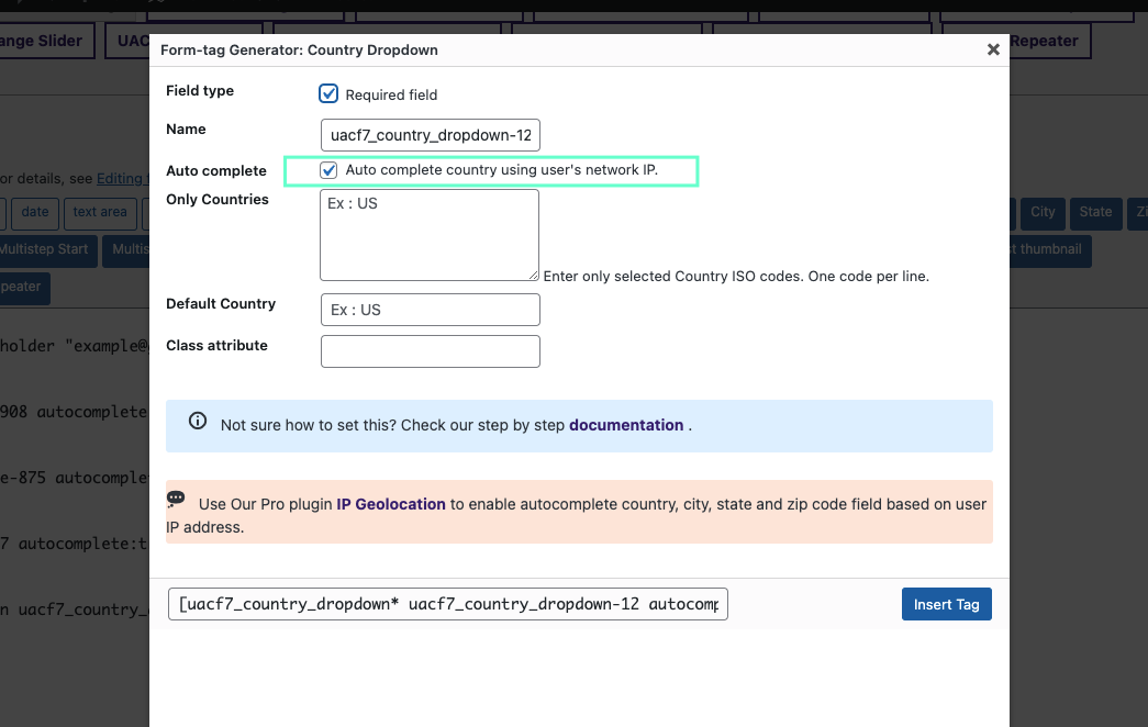 Autocomplete Country, City, State, and Zip Fields (IP Geolocation) (Settings)