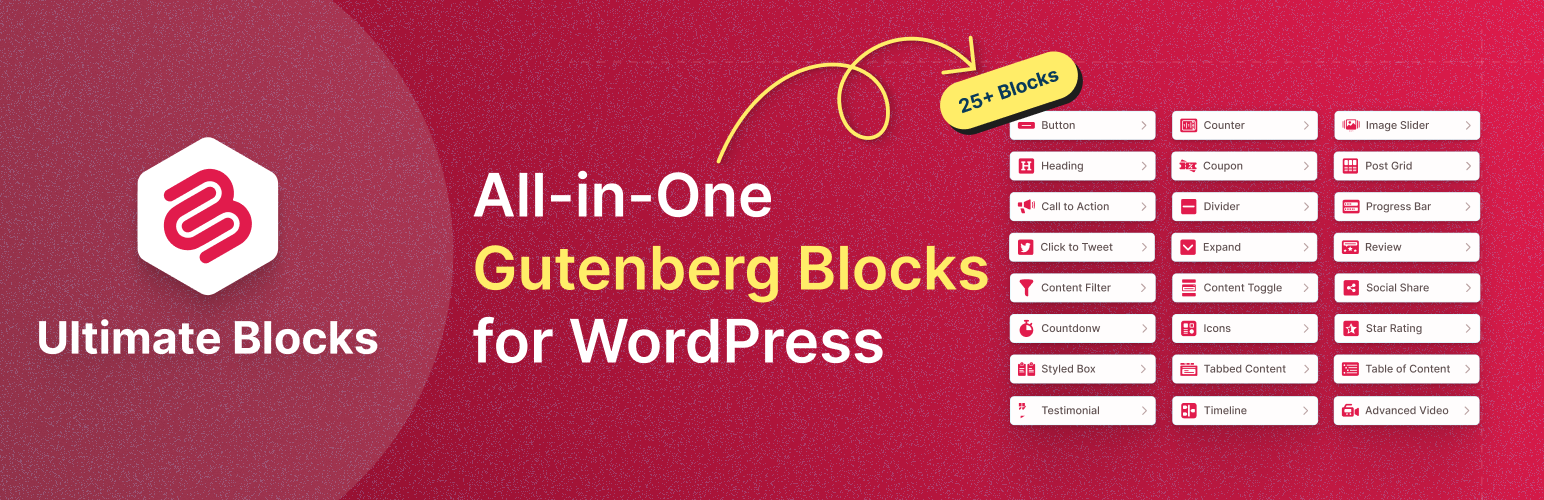 Ultimate Blocks – 25+ Gutenberg Blocks for Block Editor