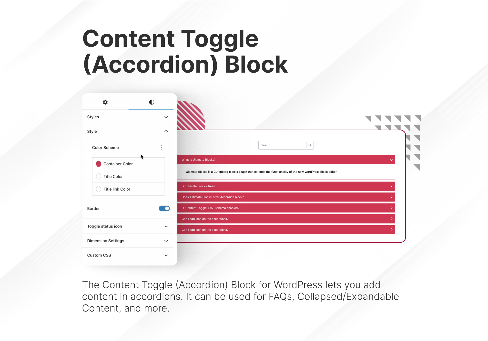 Content Toggle Block.