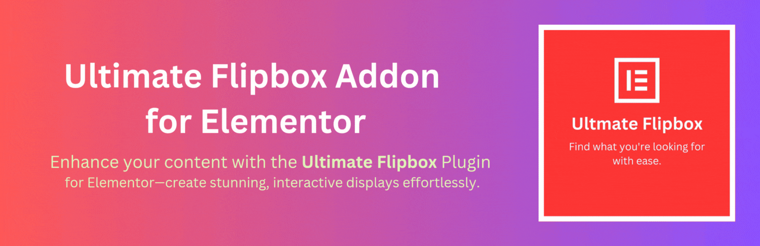 Flipbox Addon for Elementor
