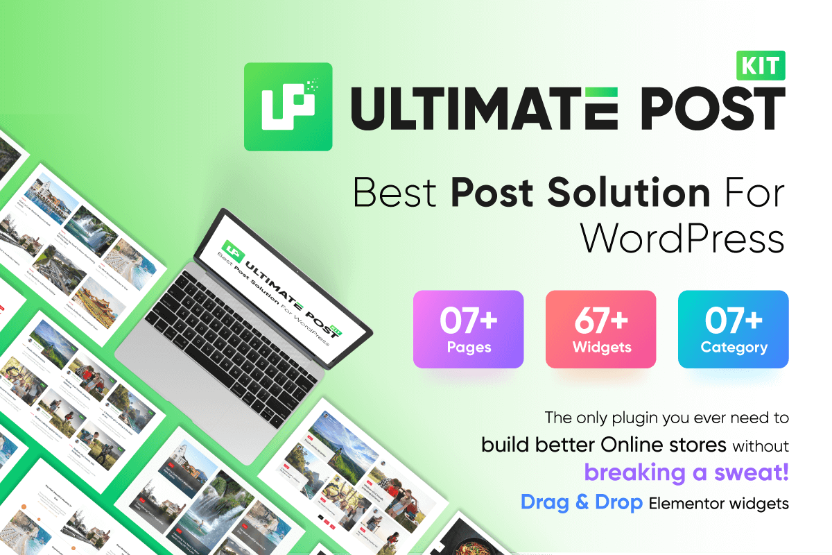 Ultimate Post Kit Addons For Elementor &#8211; (Post Grid, Post Carousel, Post Slider, Category List, Post Tabs, Timeline, Post Ticker, Tag Cloud)