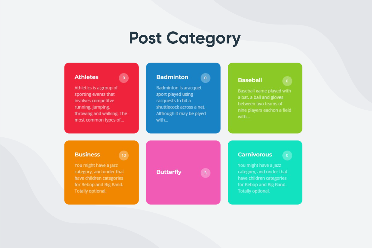 Post Category Grid Example