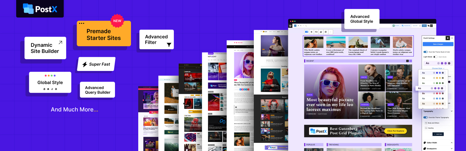 WordPress 外掛 Post Grid Gutenberg Blocks for News, Magazines, Blog Websites – PostX 的封面圖片。