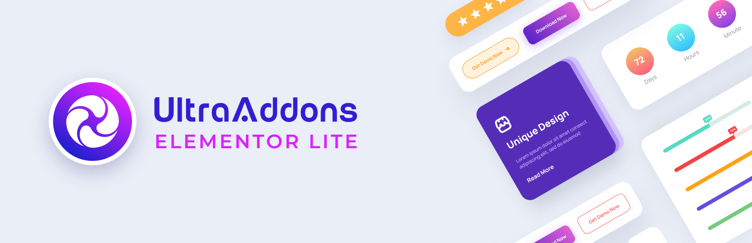 Product image for UltraAddons – Elementor Addons (Header Footer Builder, Custom Font, Custom CSS,Woo Widget, Menu Builder, Anywhere Elementor Shortcode).
