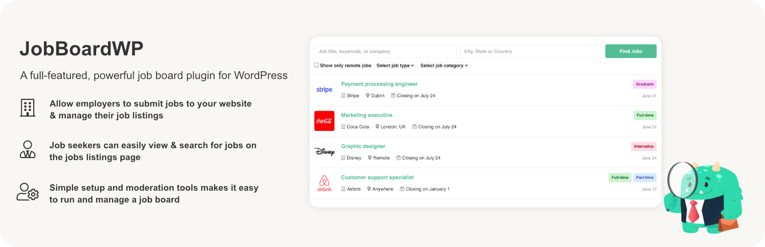 WordPress 外掛 Ultimate Member – JobBoardWP integration 的封面圖片。