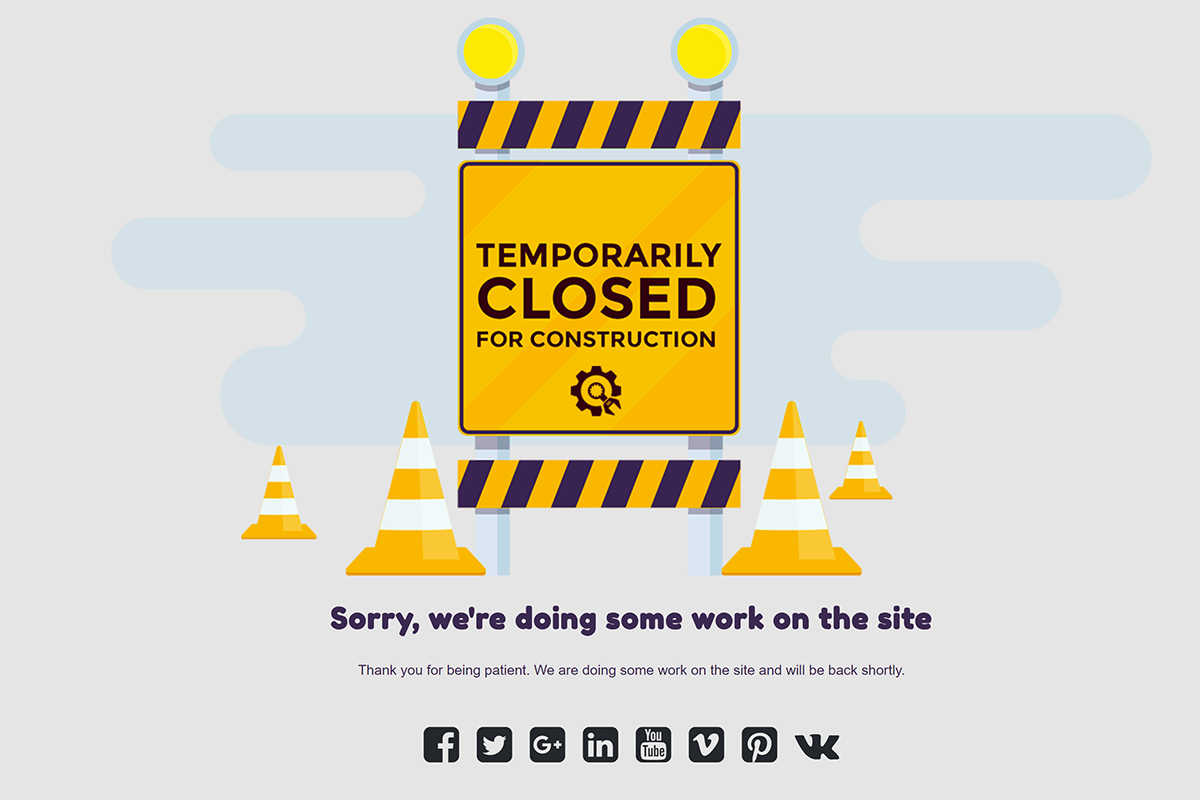 Temporarily Closed theme