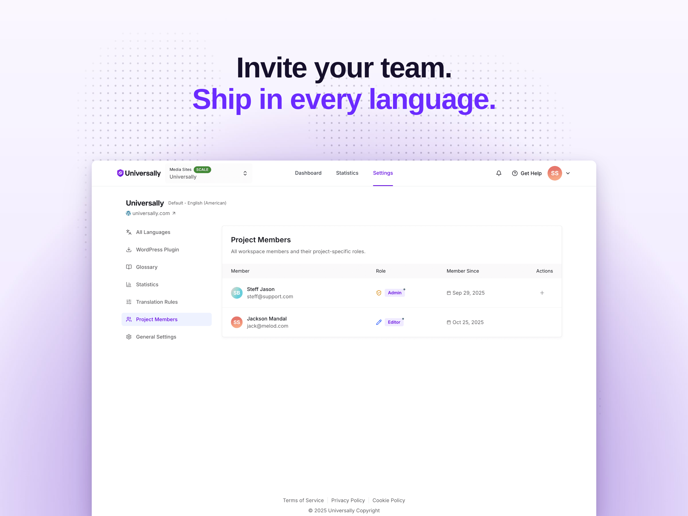 Universally – AI Translation &amp; Multilingual SEO: Translate Your Site into 110+ Languages