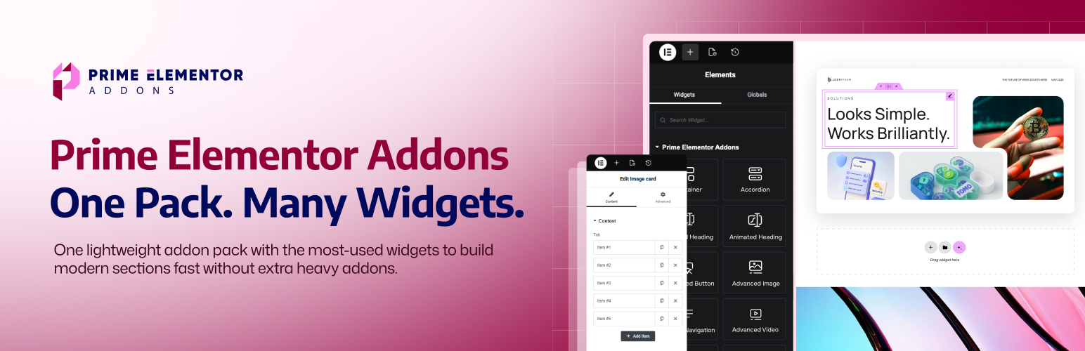 Prime Elementor Addons – Lightweight Elementor Widgets for Faster Pages