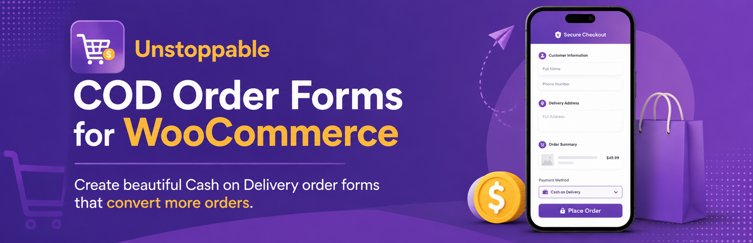 Unstoppable COD Order Forms for WooCommerce