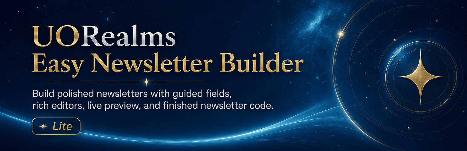 Easy Newsletter Builder