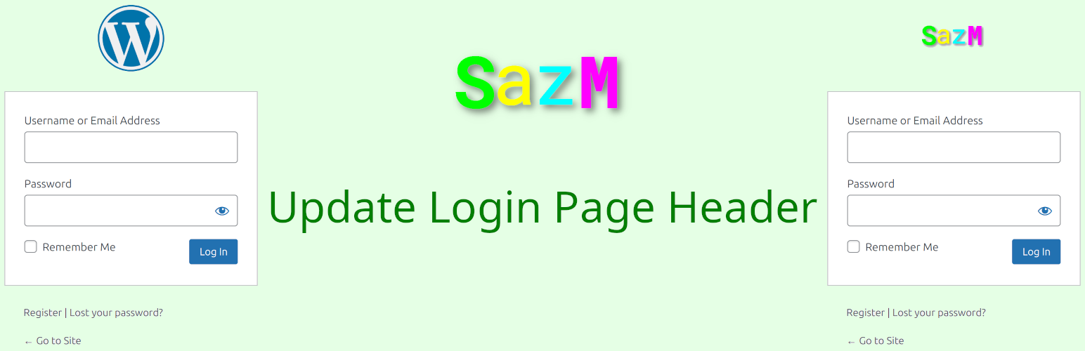 Update Login Page Header