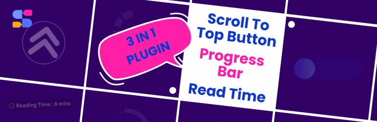 Animated Scroll to Top Button, Progress Bar & Read Time – Uply