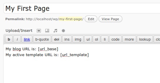 Sample short code use.