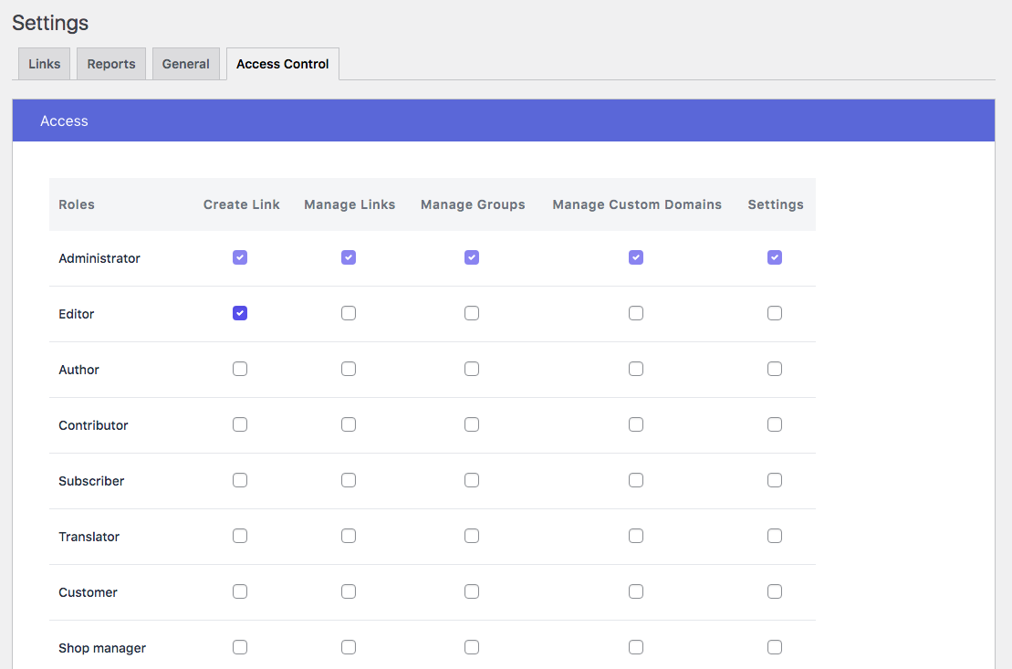 <p>Access Control Settings [PRO]</p>
