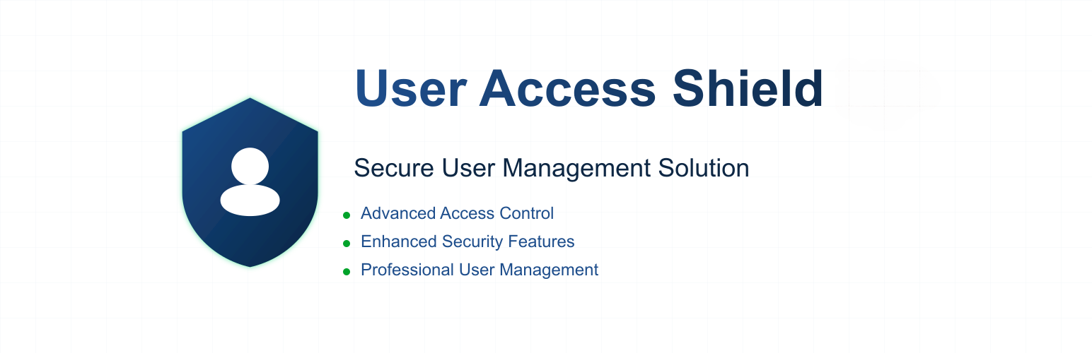 WordPress 外掛 User Access Shield 的封面圖片。