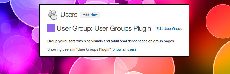User Groups