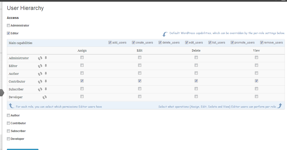 Manage user creation, editing and removal permissions on a per-role basis