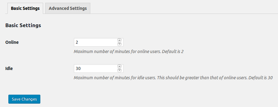 Settings - Basics settings