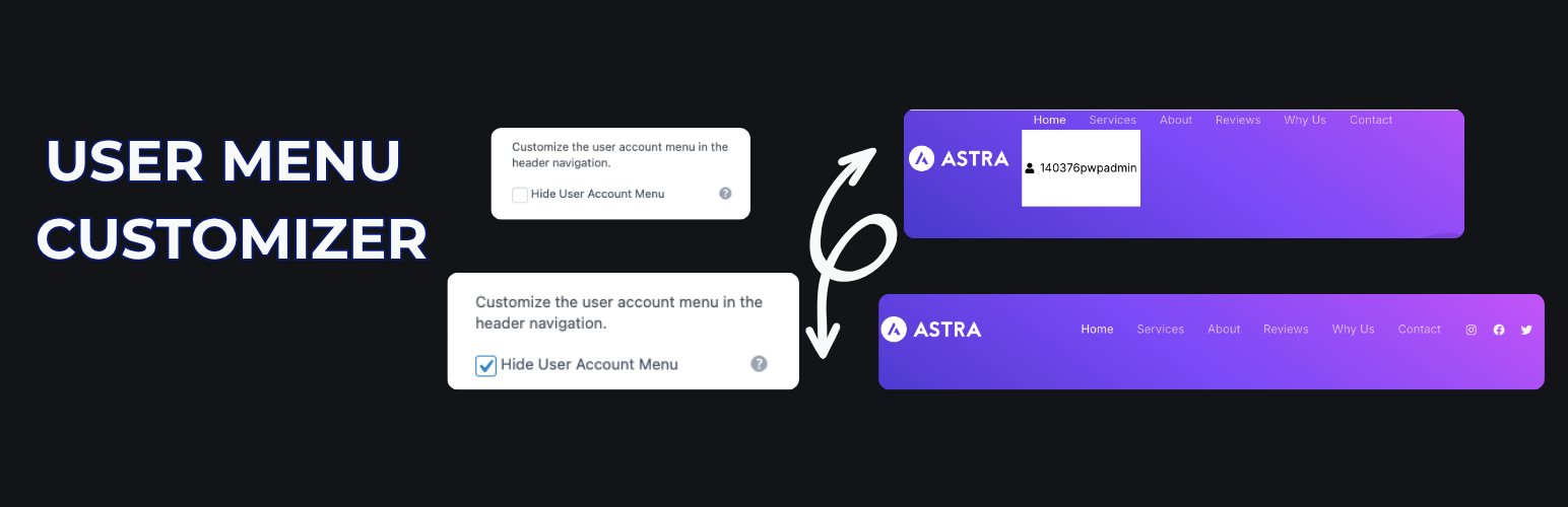 User Menu Customizer for HivePress