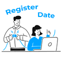 User Register Date logo