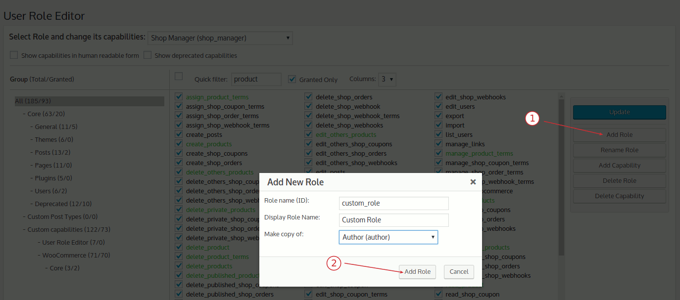 screenshot-2.png Adicionar/remover funções ou permissões