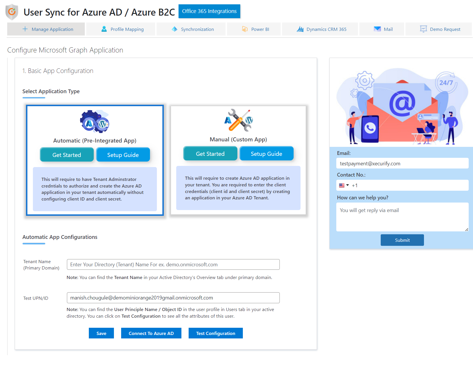 User Sync &amp; Business Directory for Azure AD / Azure B2C / Office 365