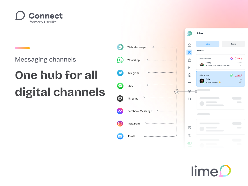 Support customers on their preferred channel