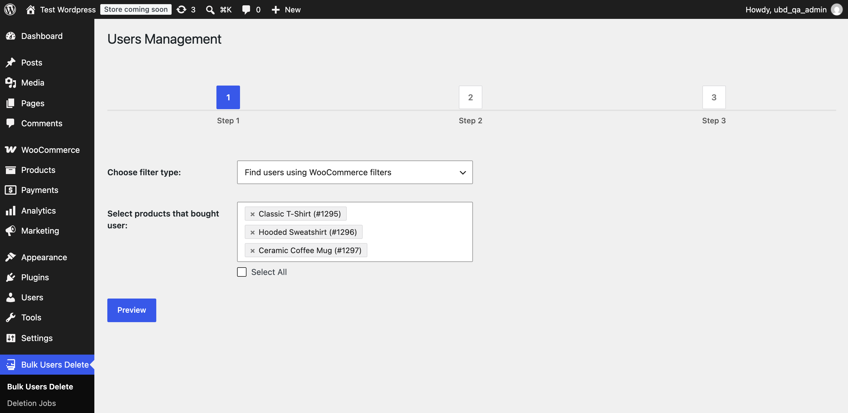 Initial Step with WooCommerce Filter