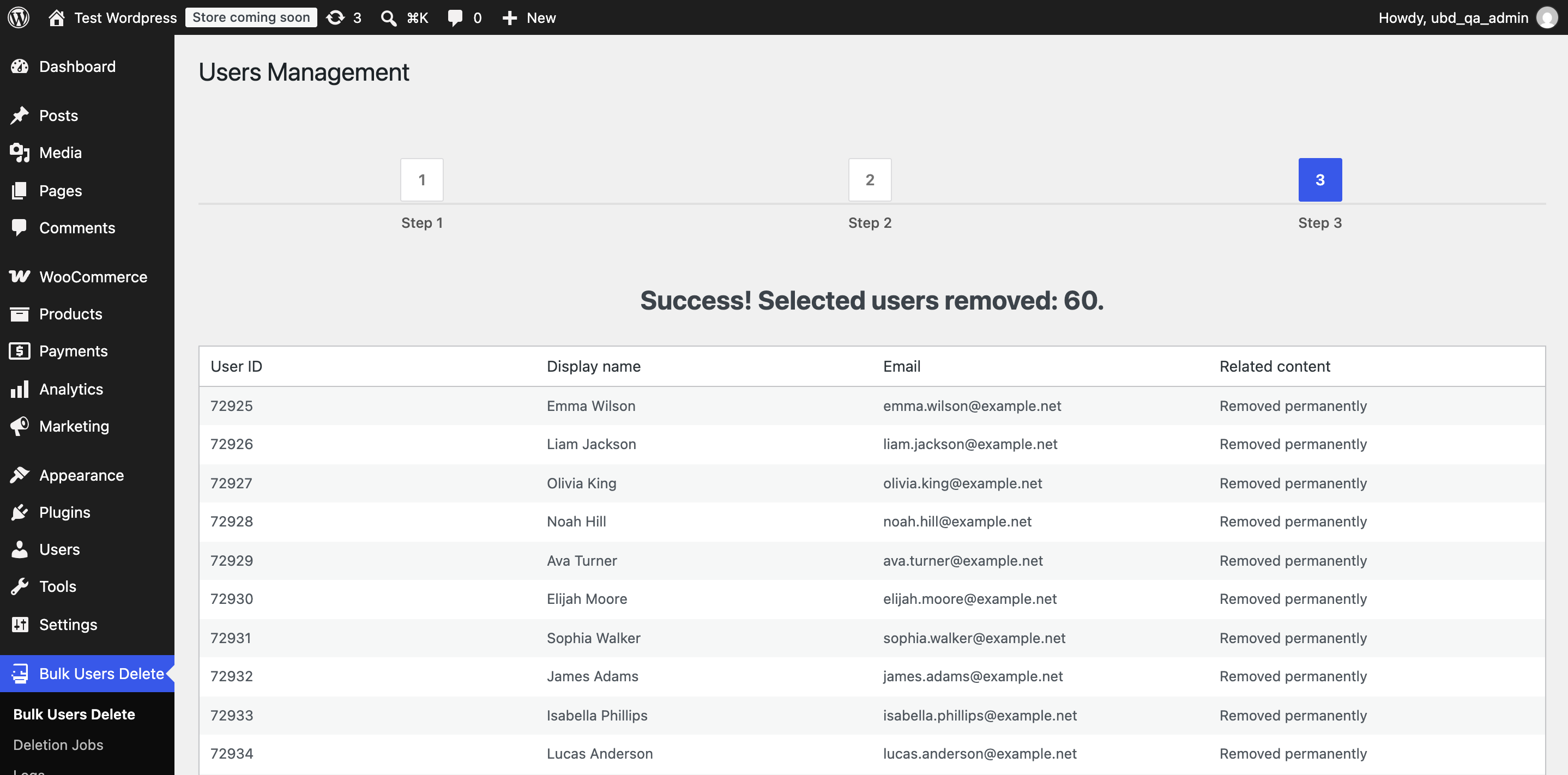 Deleted Users Review