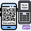 QR Code Payment with USSD Mobile Banking Payment logo