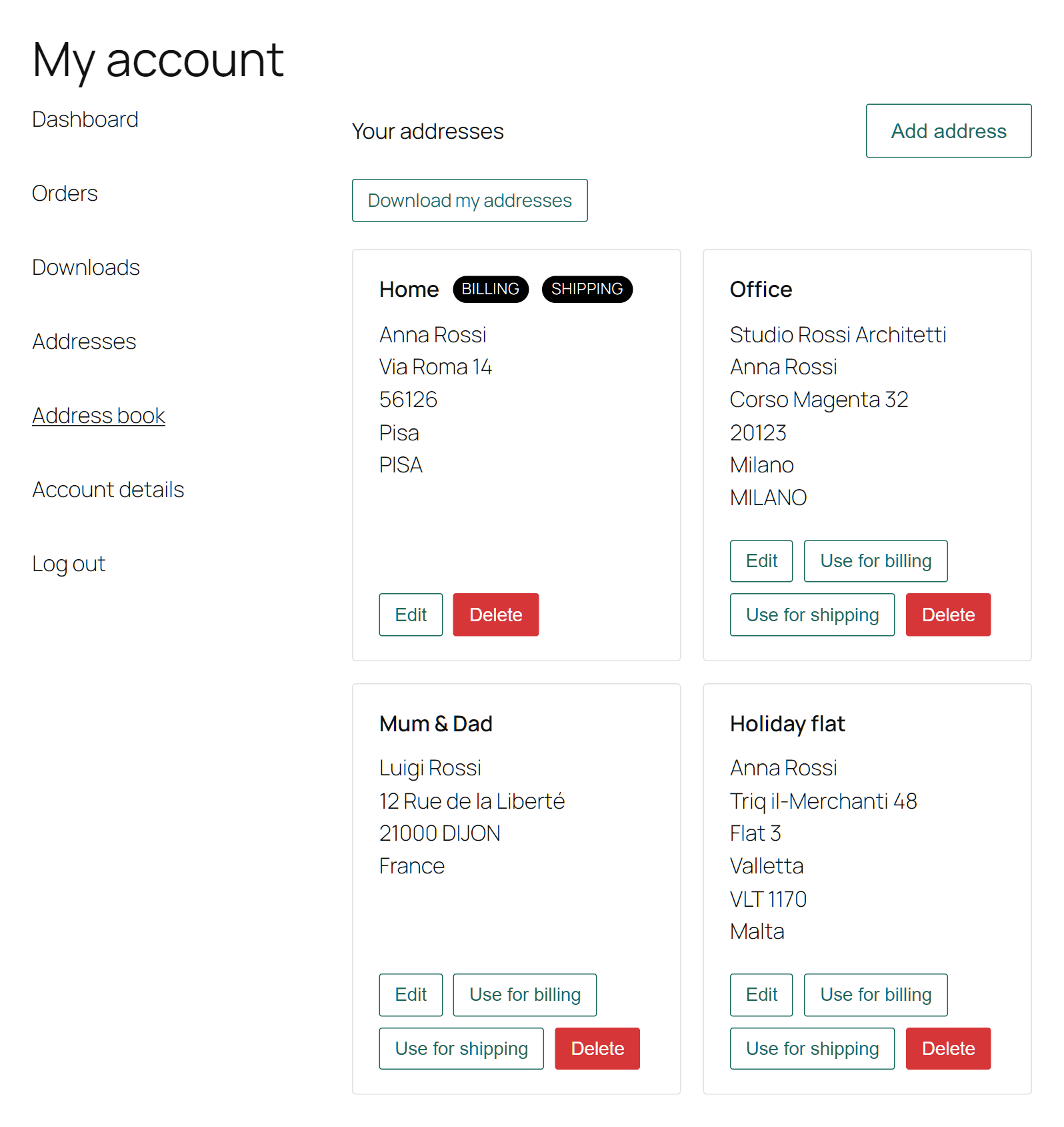 Vanquish Multiple Addresses for WooCommerce