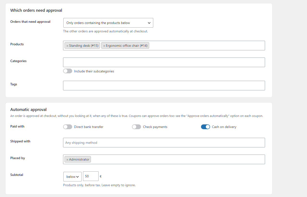 Vanquish Order Approval – Approve &amp; Reject Orders for WooCommerce