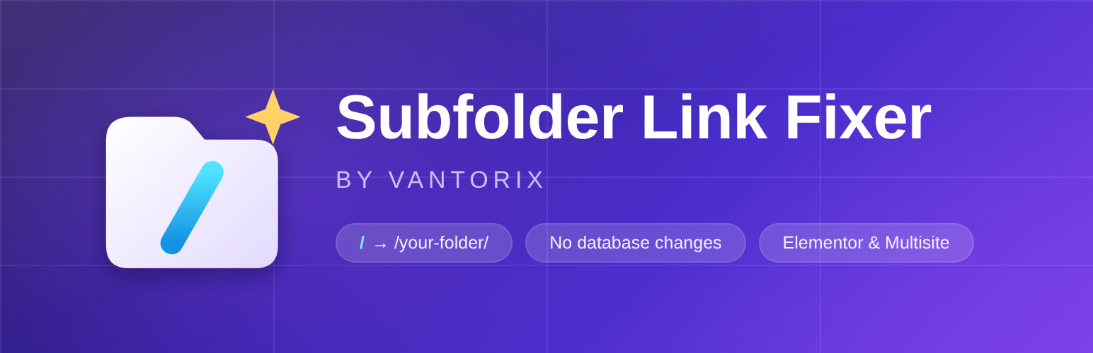 WordPress 外掛 Vantorix – Subfolder Link Fixer 的封面圖片