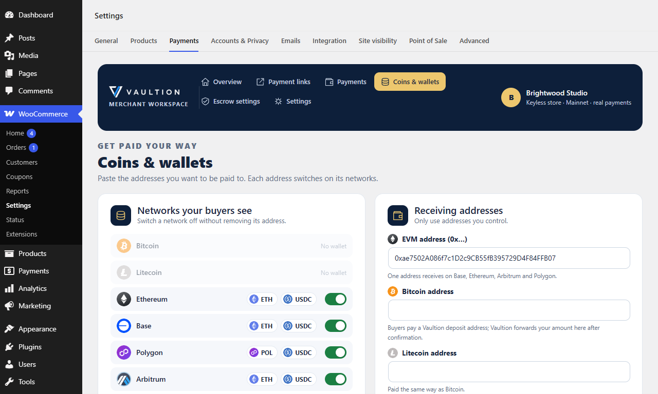 Vaultion Payments