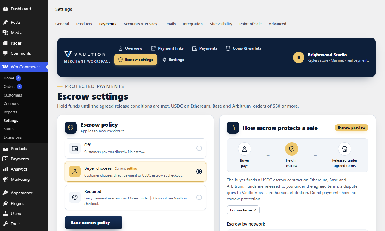 Vaultion Payments